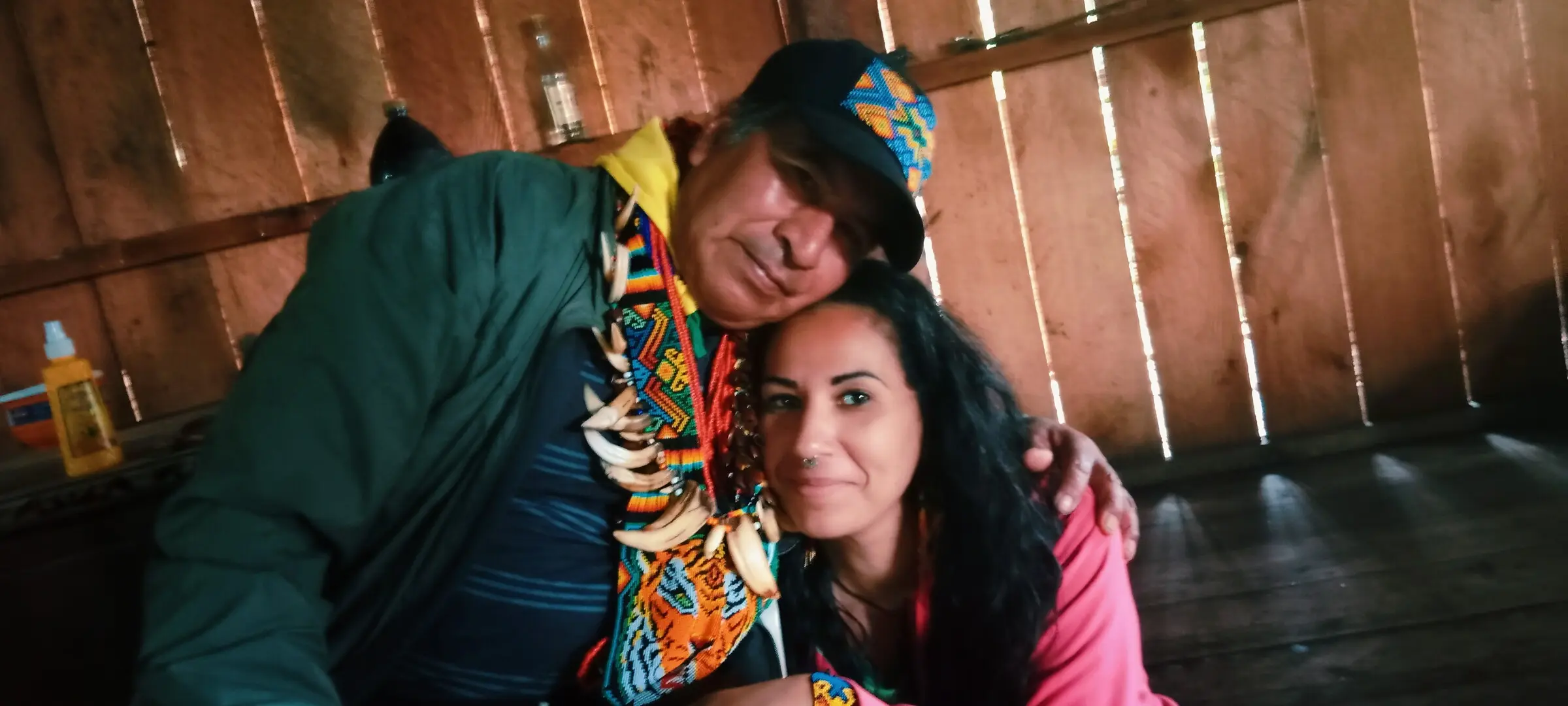 Con el Taita Arturo Jacanamijoy