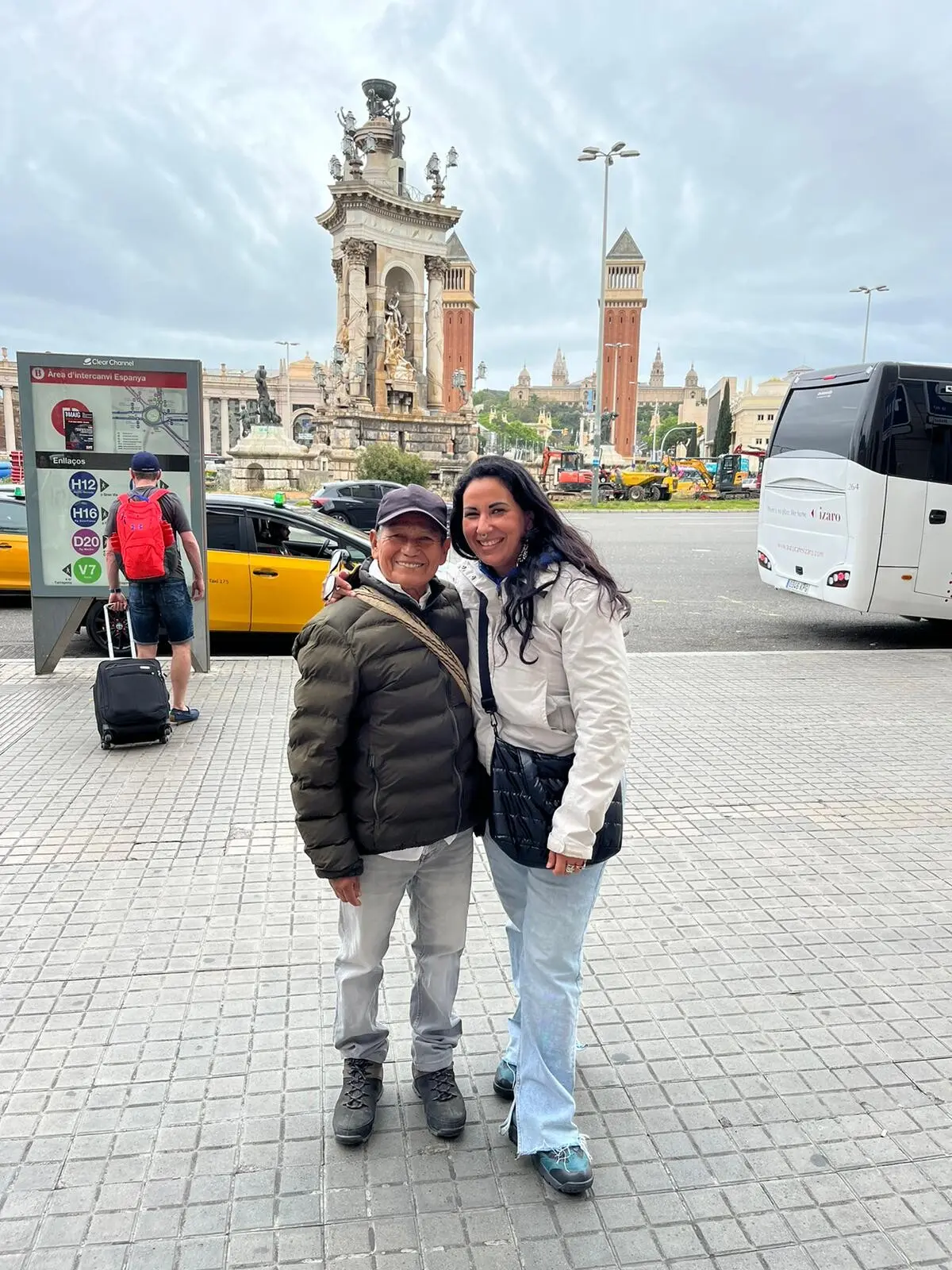 Con el Taita Oliberto Macanillas · Barcelona